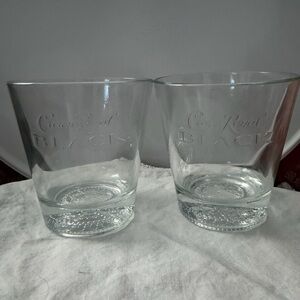 Crown Royal Black Glass Set
